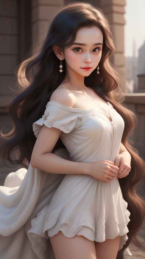 吊带美女