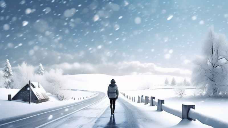 美丽冬季雪景 14