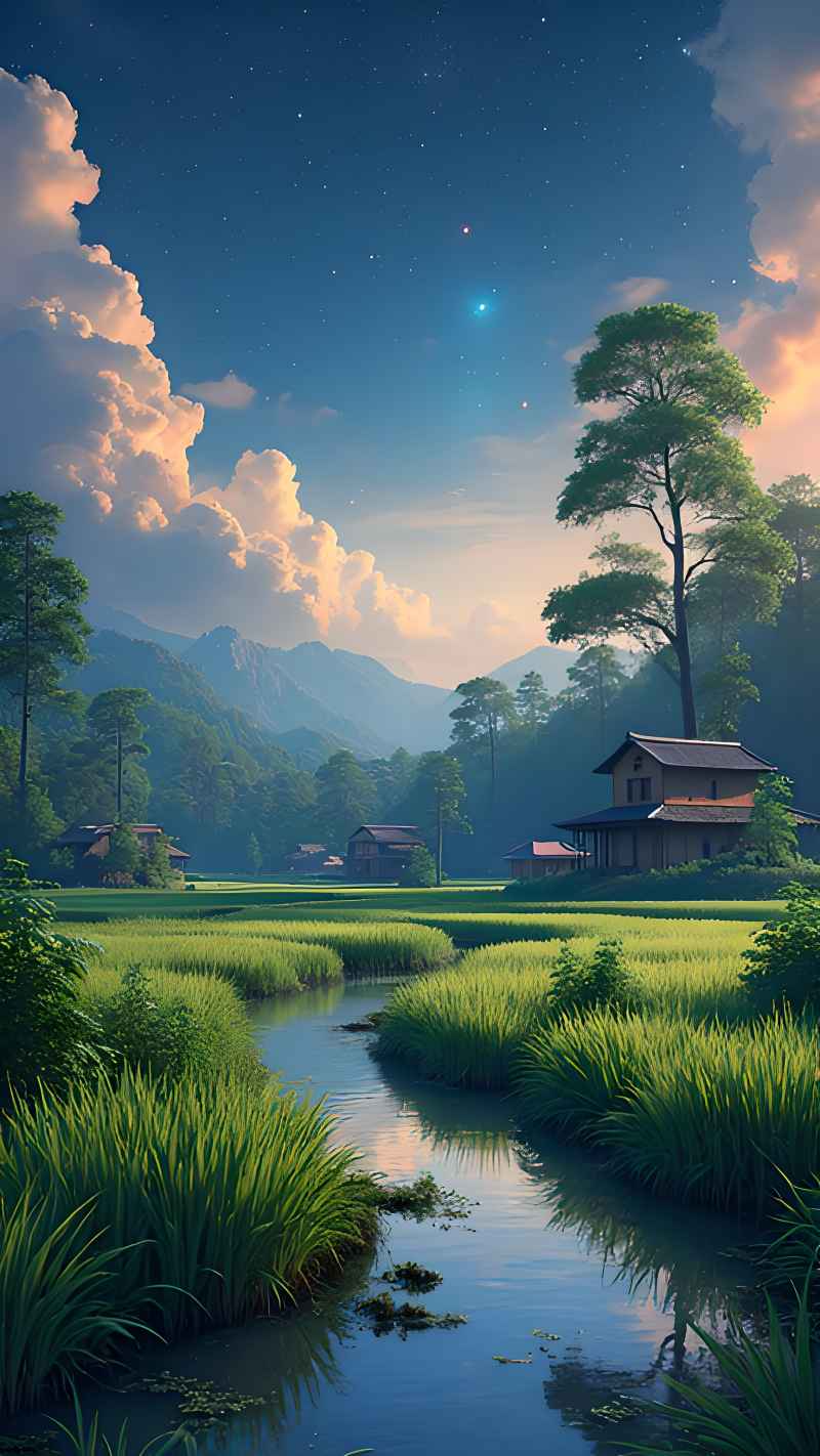 未来风格大自然森林超自然风景画质 38