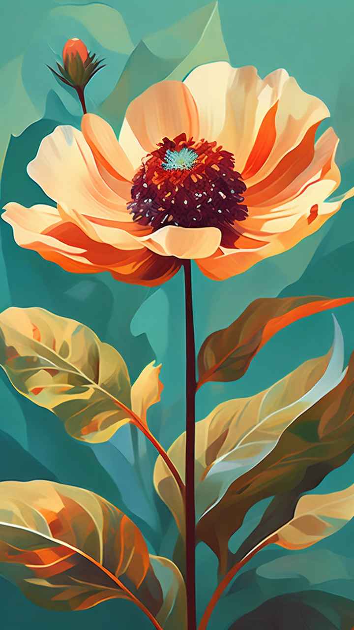 花朵植物插画背景 12