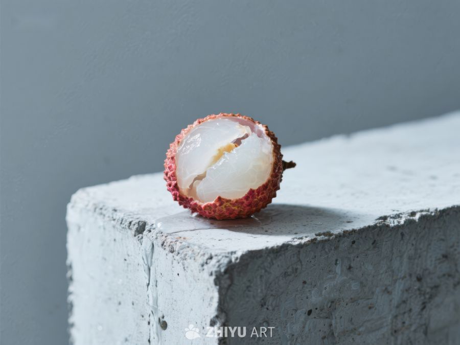 新鲜荔枝半剥展示 1680