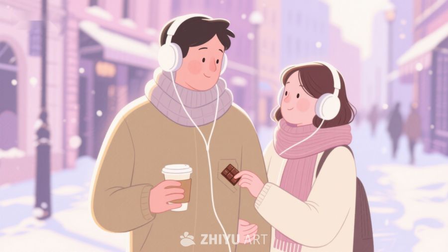 冬日街头，耳机中的温暖时光 126