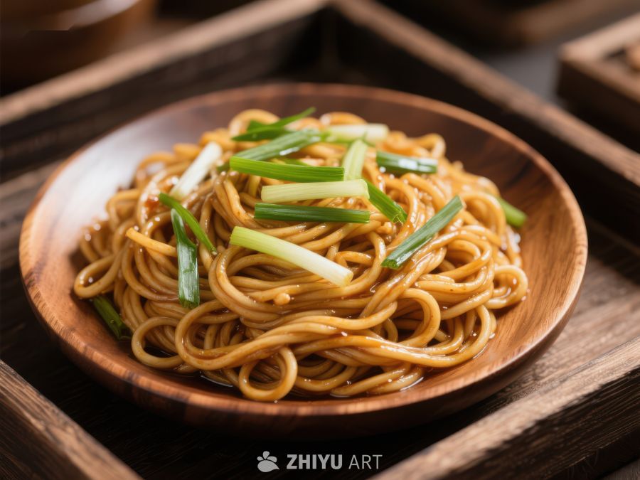 热腾腾的葱油拌面 962