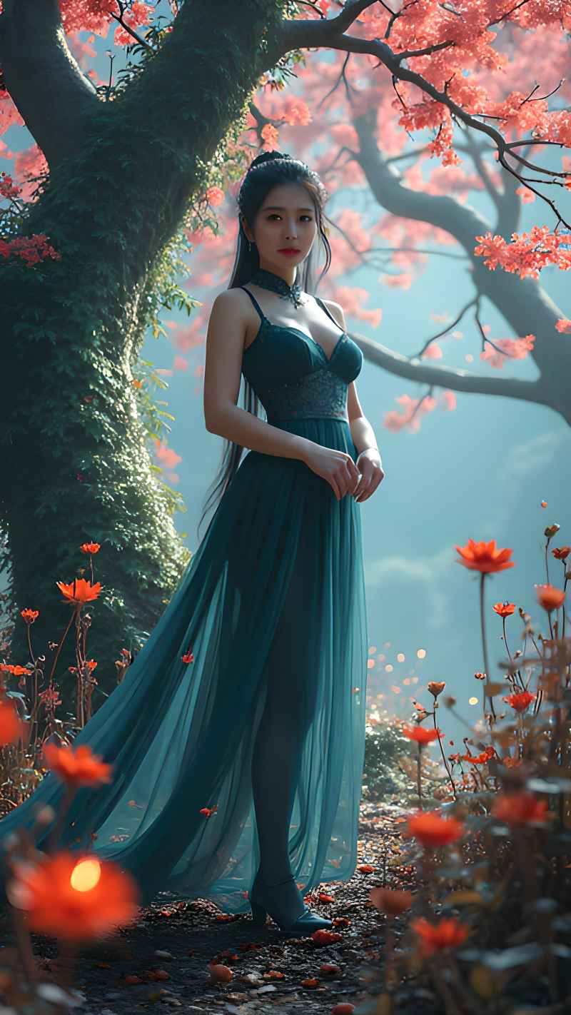 森林系好看拍摄特色美女 24