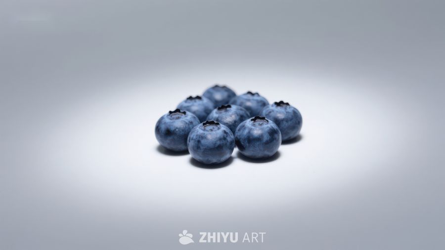 蓝莓静物摄影