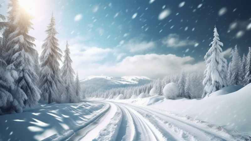 美丽冬季雪景 2
