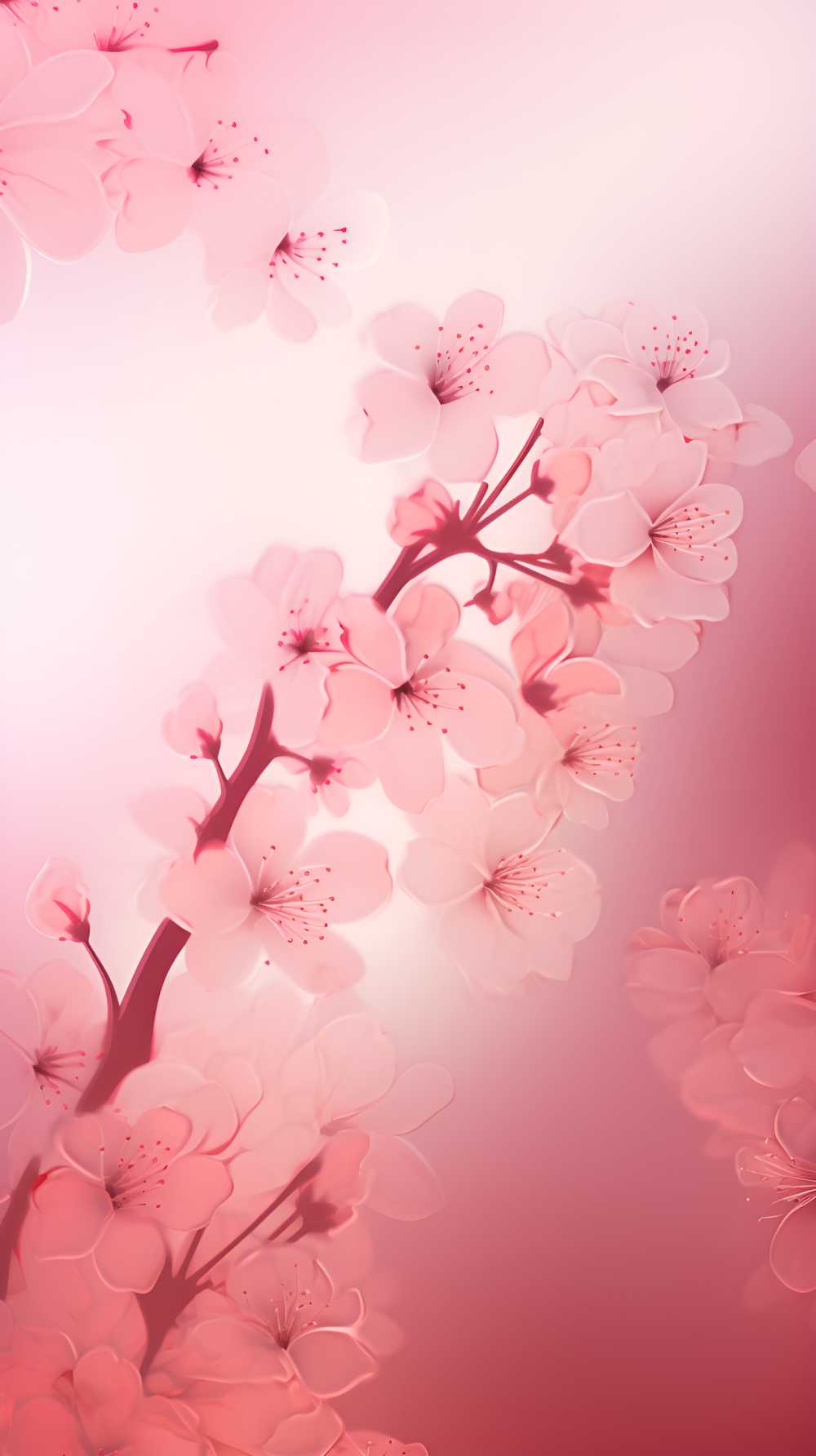 唯美粉红色的花摄影图
