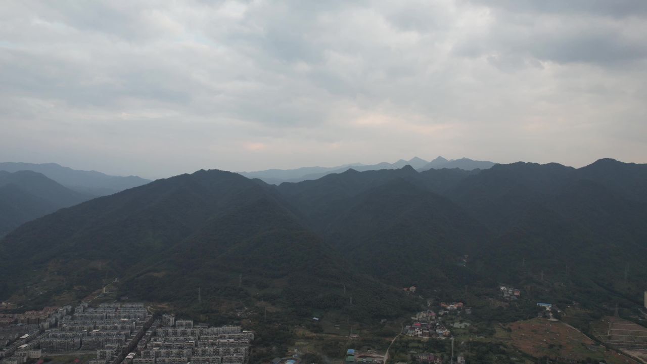  美丽乡村田园风光航拍