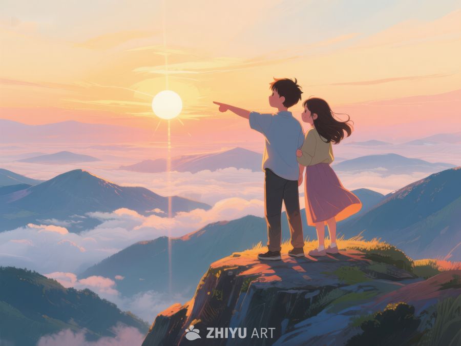 山顶眺望，共赏日出 655