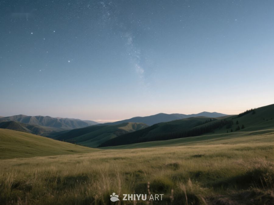 星空下的宁静山丘 193