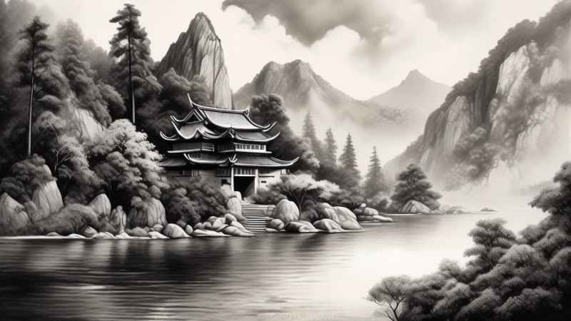 山水风景插画 9
