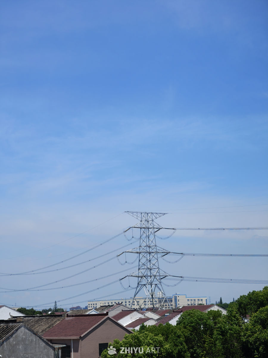 远眺江苏农村风光
