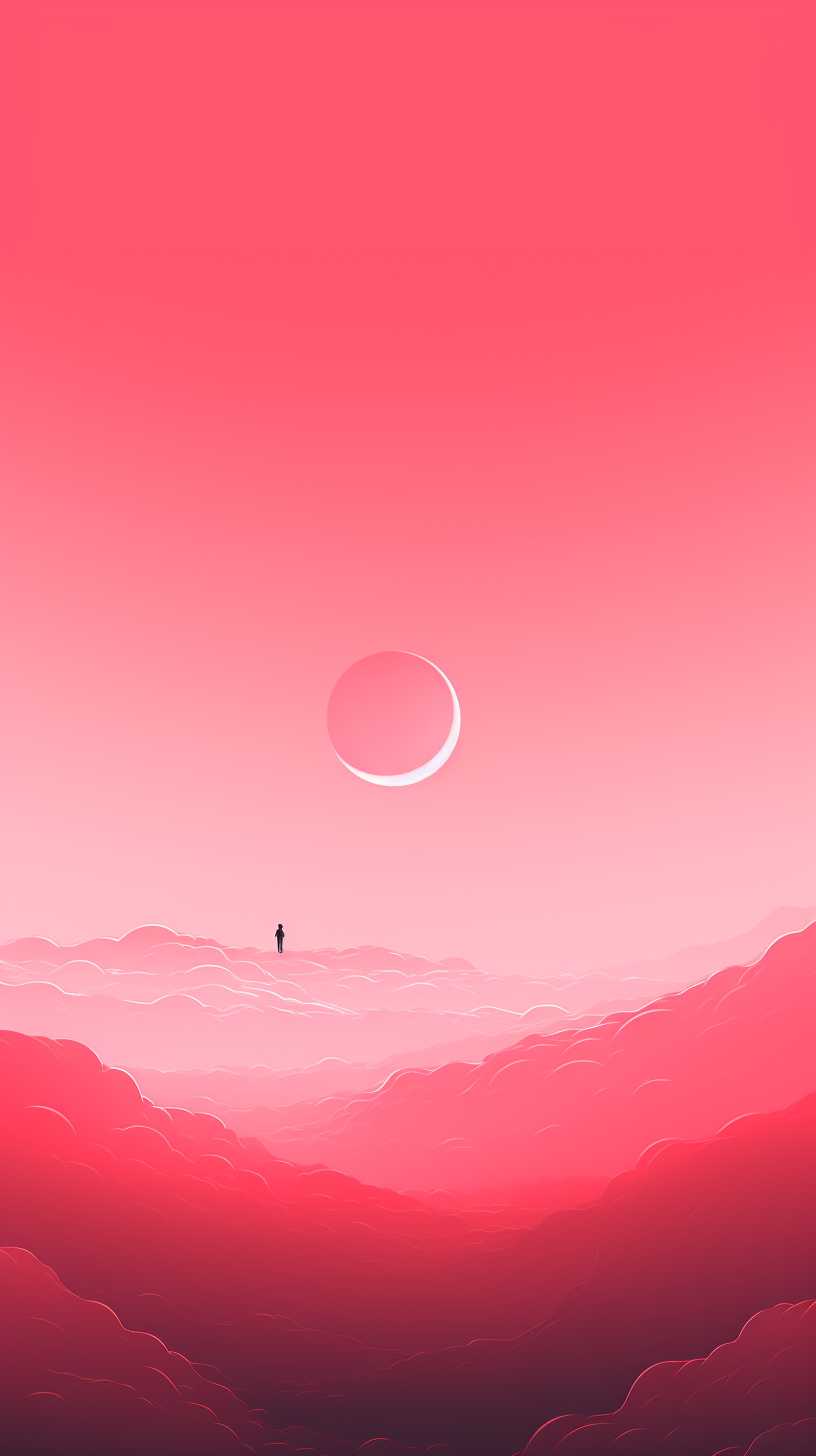 红色背景艺术图