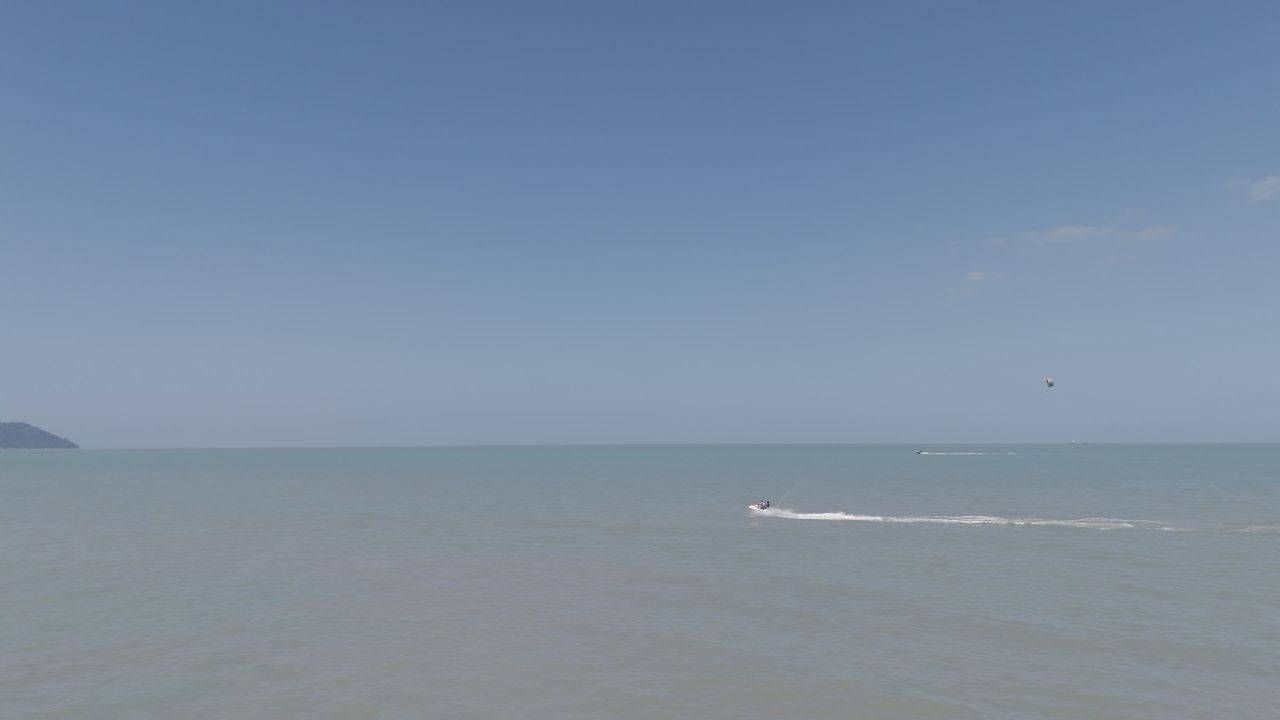 摩托艇海上飞驰