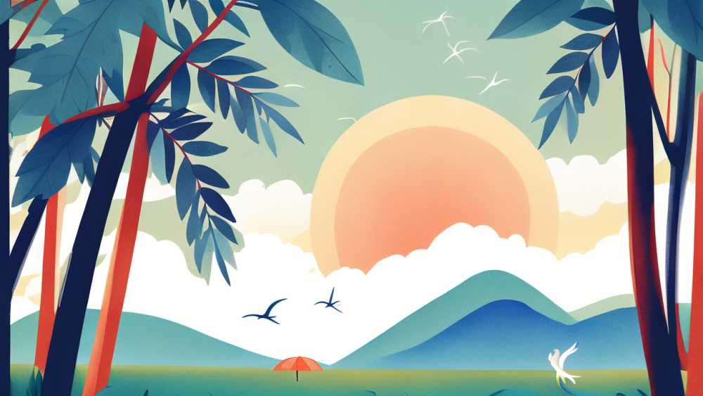 夏季插画小暑