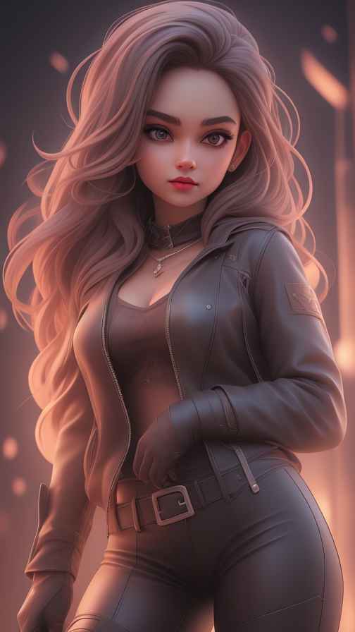 美少女皮衣系列
