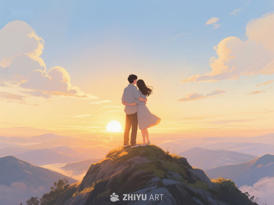 山顶拥抱的恋人 656