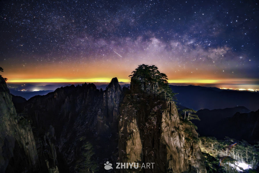 黄山星空银河