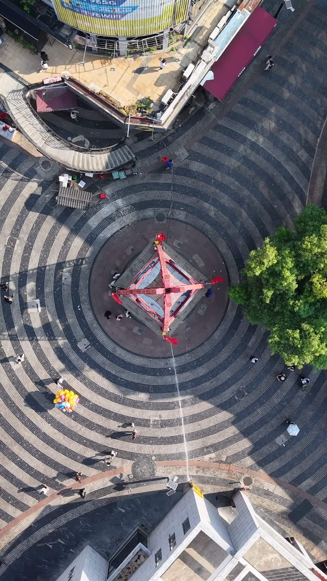 城市广场俯瞰