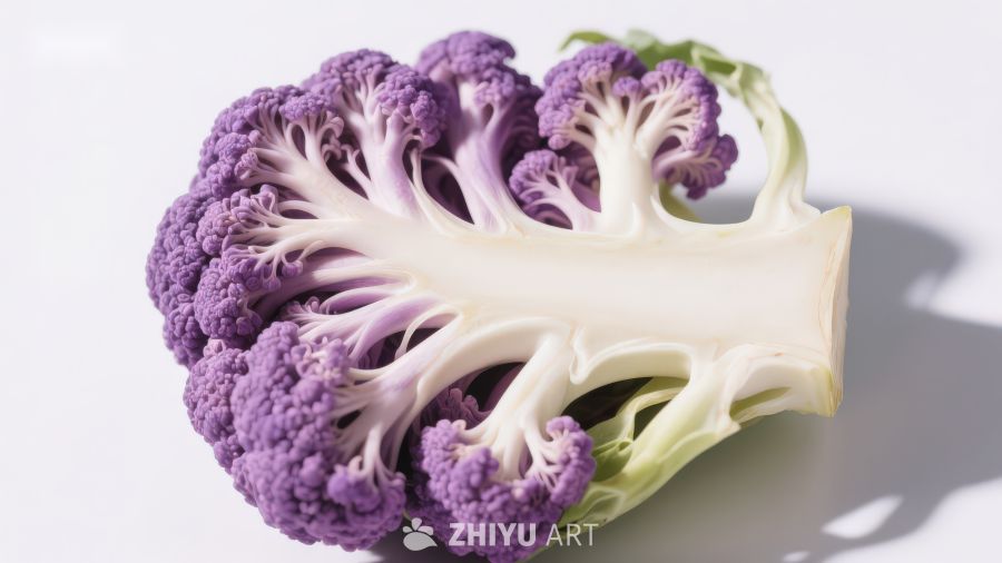 紫色花椰菜特写