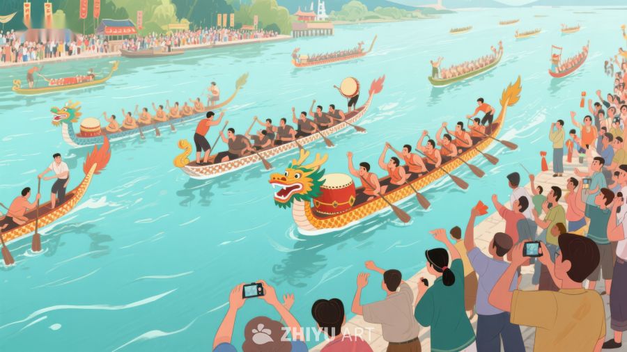 龙舟竞渡，观众热情高涨 253