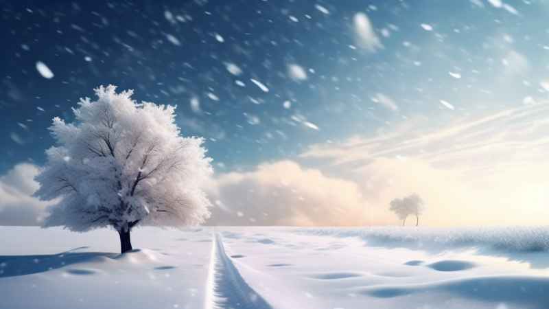 美丽冬季雪景 56