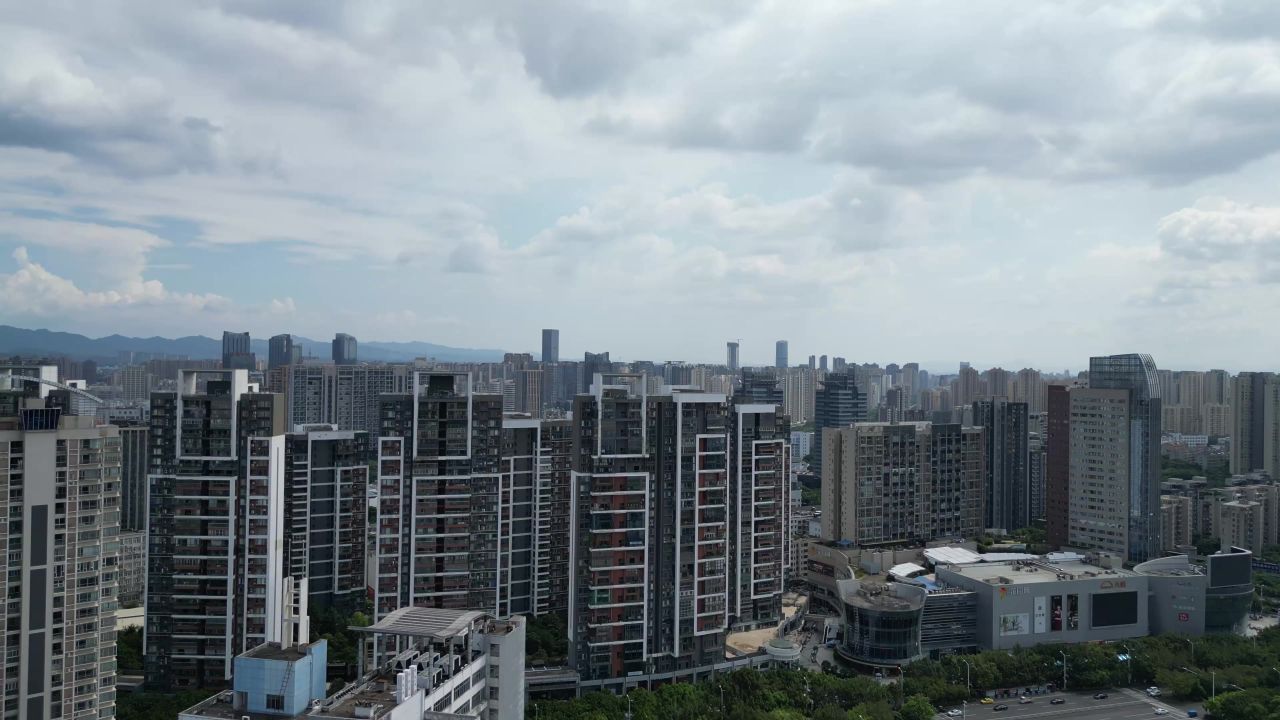 航拍江西赣州城市风光