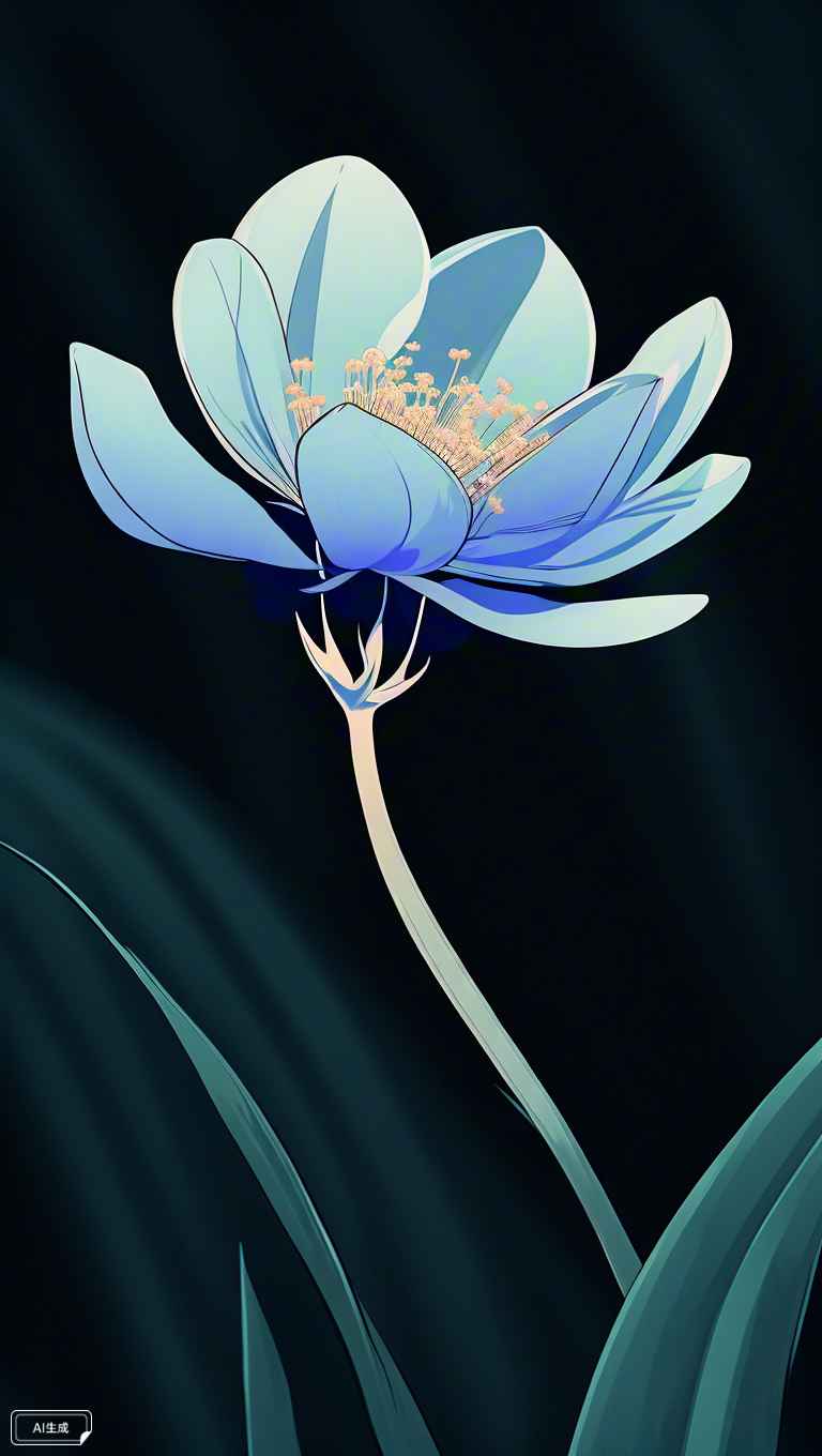 桂花蓝色花蕊花瓣 3