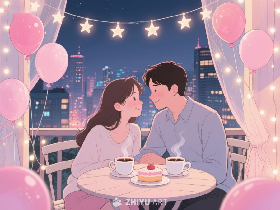 夜景下的浪漫约会 931