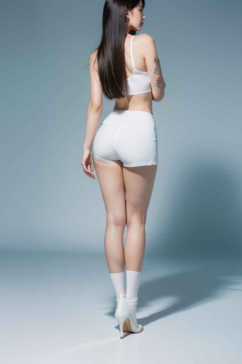 背影美女摄影图 111