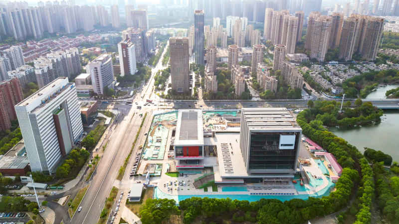 安徽合肥城市风光航拍图 