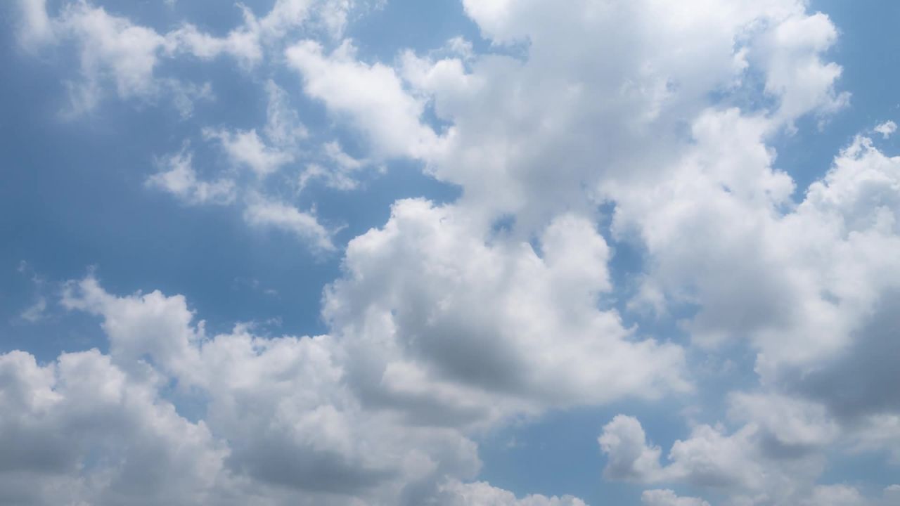 天气晴朗蓝天白云延时摄影 31