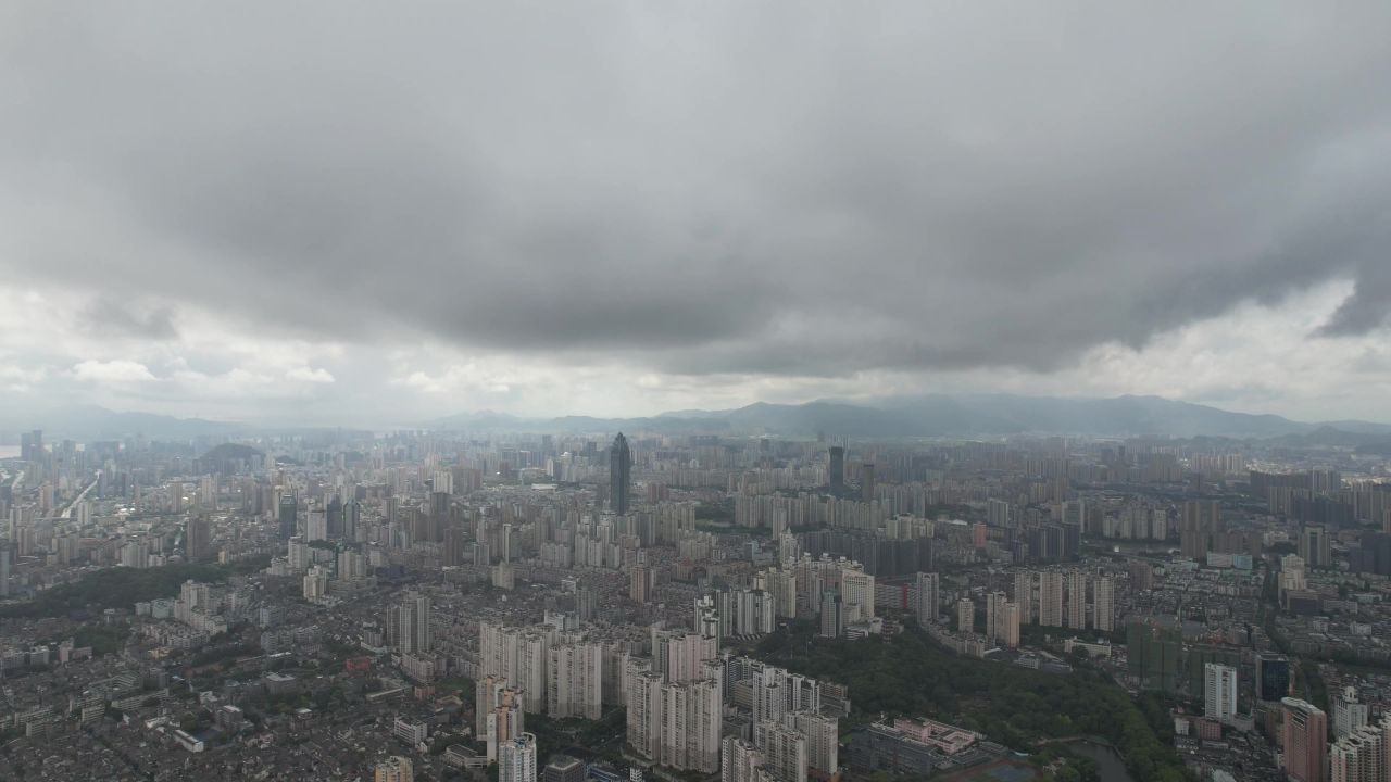 浙江温州城市风光航拍