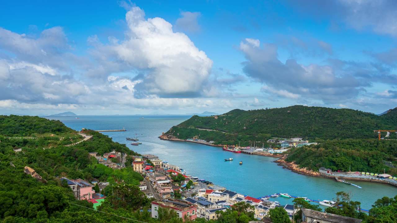 东澳岛港湾风景素材