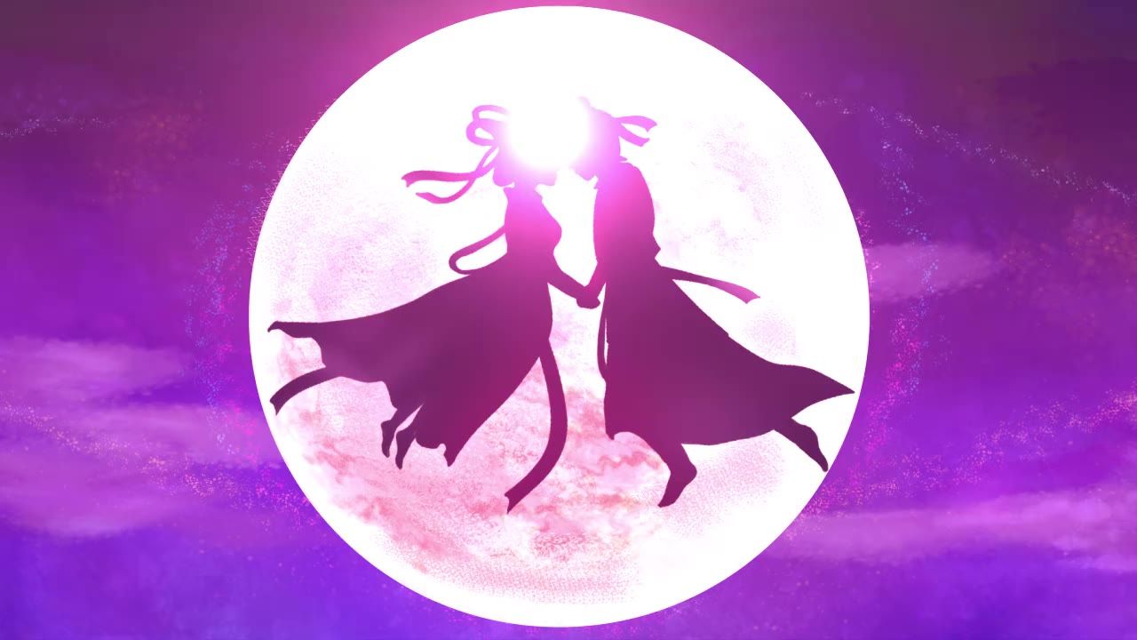 唯美大海上升月亮白月光蓝色夜空圆月明月大屏幕舞台LED视频  85