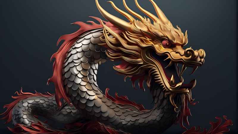 龙年，中国龙，背景图