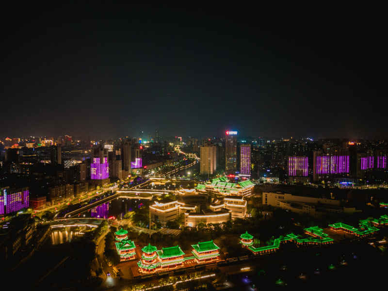 江西南昌市博物馆夜景