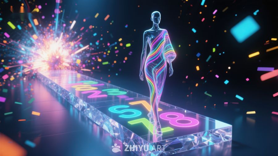 彩虹礼服模特走秀 21