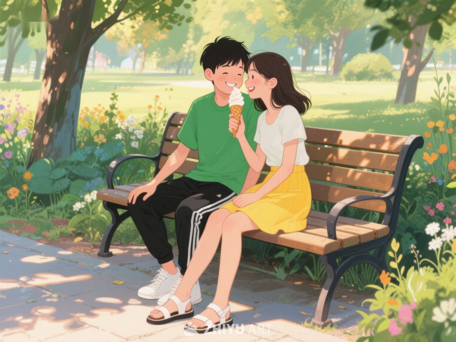公园长椅上的甜蜜时光 188