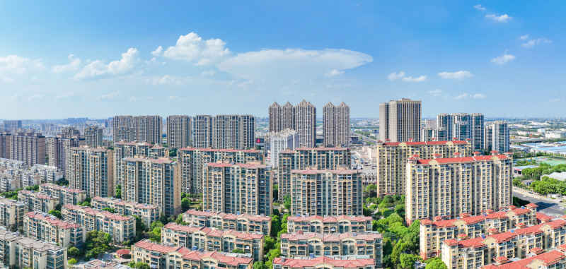航拍昆山城市风光建筑大景 58