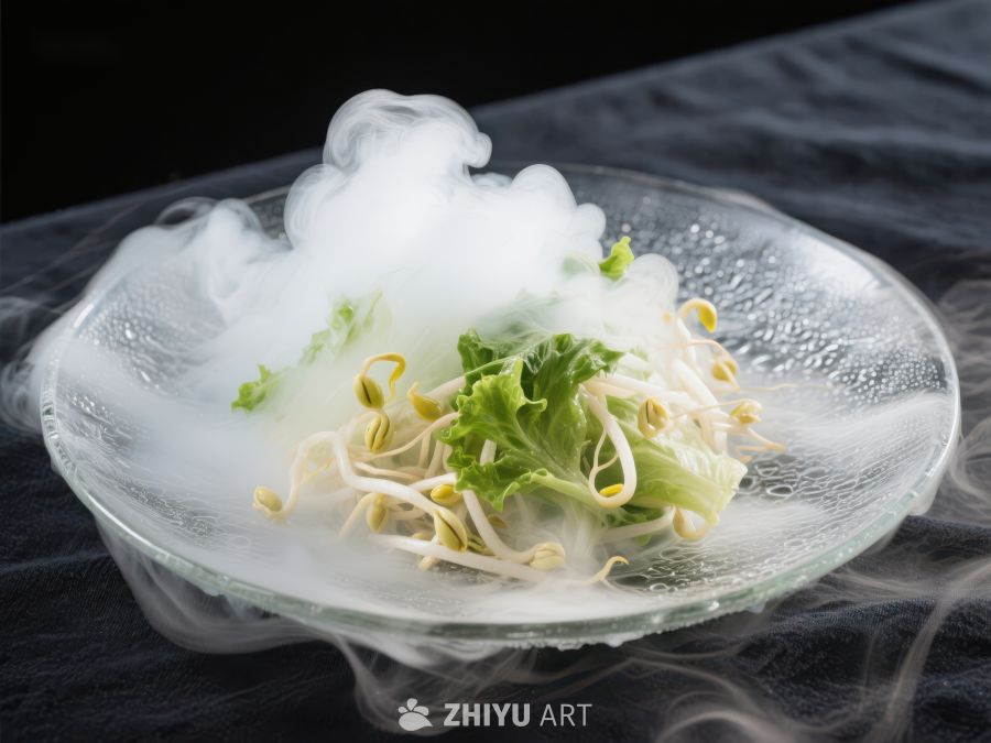 烟雾缭绕的豆芽菜盘 1715