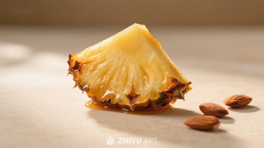 菠萝切片与杏仁