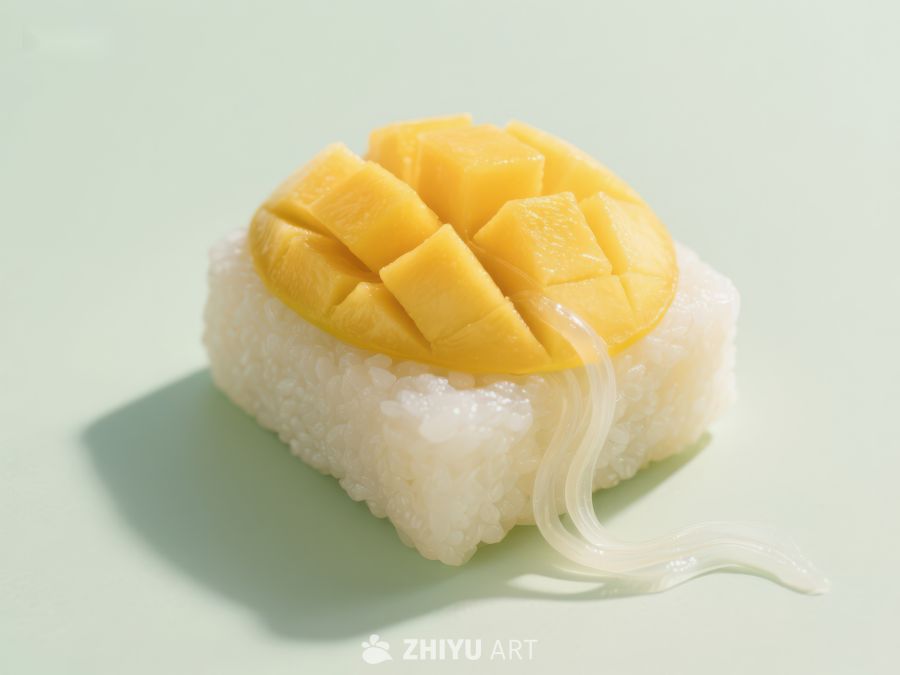 芒果糯米饭，传统甜品