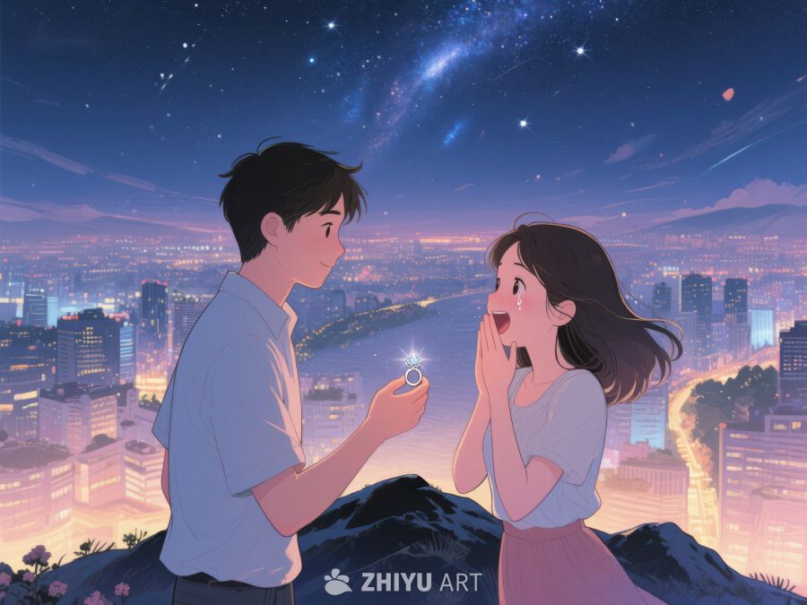 夜空下的浪漫求婚 953