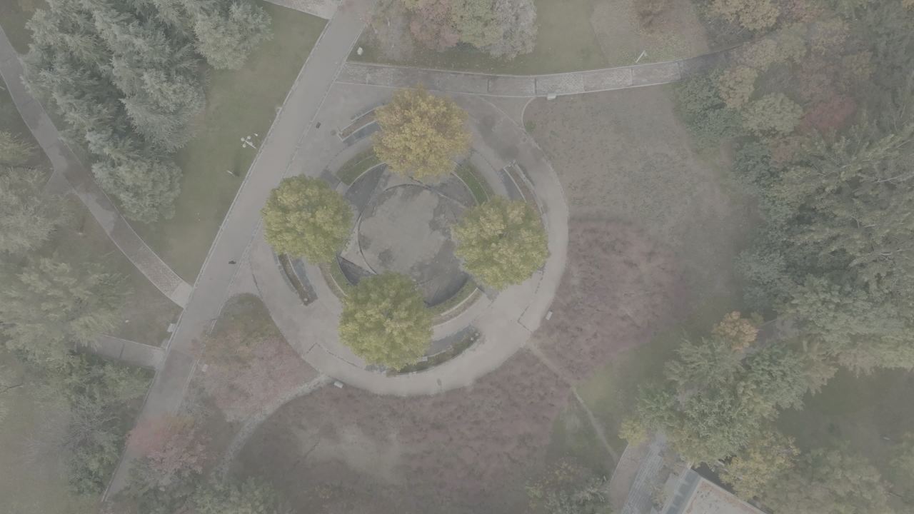 城市公园俯瞰