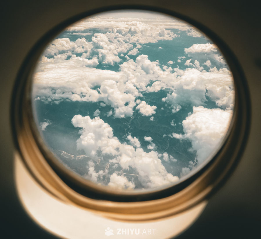 空中视角的云海