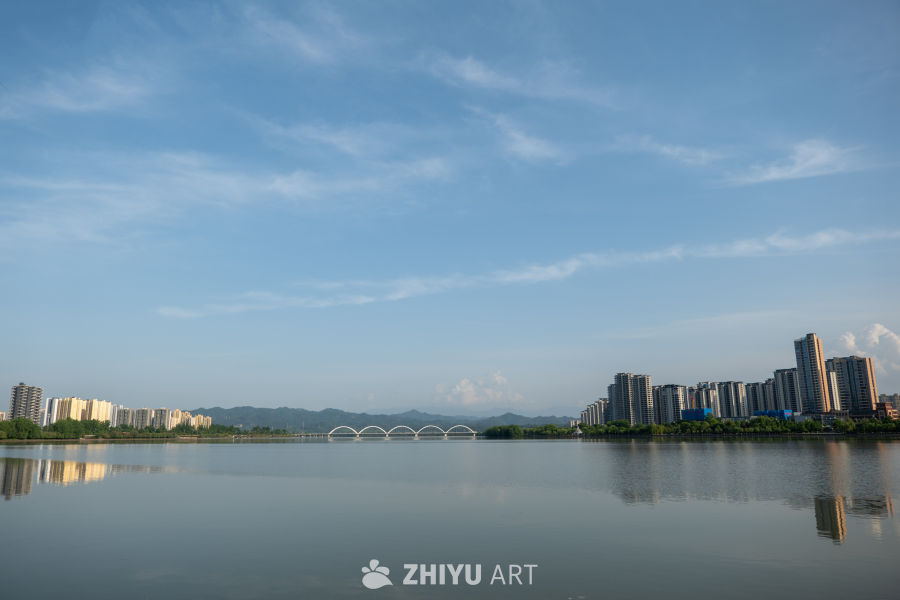 江边美景及帆船 20