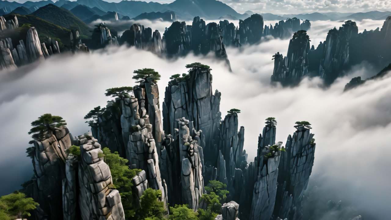 中国云南昆明石林风光特殊地貌 4