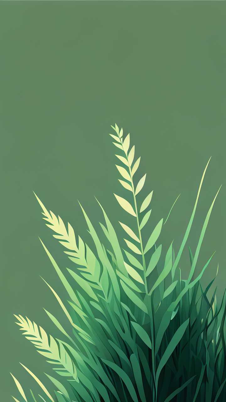 绿色小草清新
