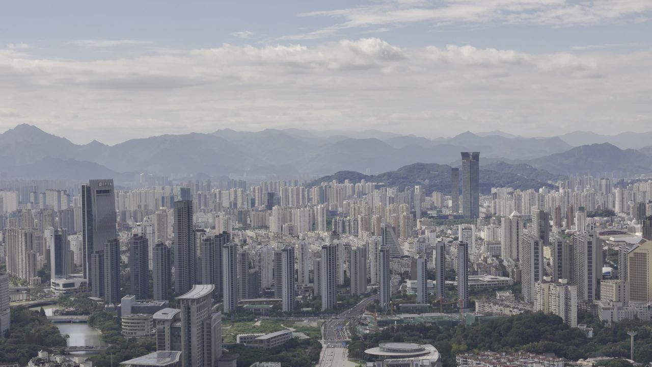温州晴天城市航拍 5